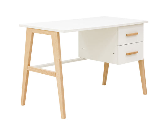 Bopita Fenna desk with 2 drawers - White/Natural
