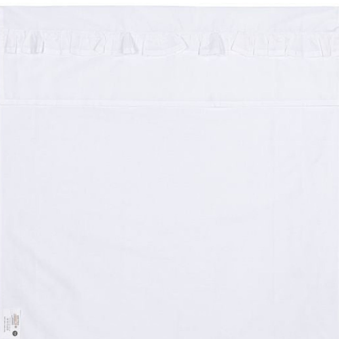 Ledikantlaken Ruffle (100x150 cm) - wit