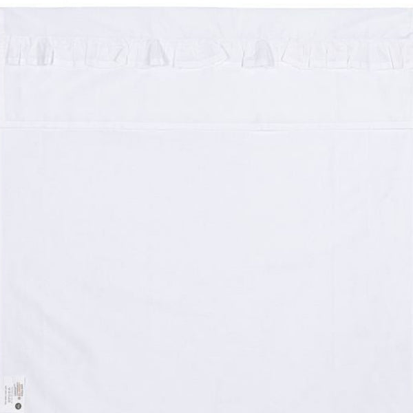 Ledikantlaken Ruffle (100x150 cm) - wit