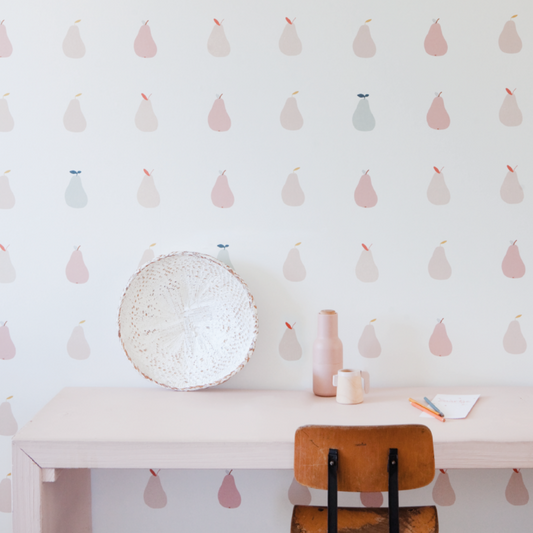 Wallpaper Pears (pink or green)