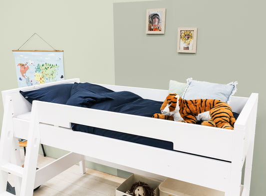Bopita Combiflex mid-high bed 90x200 with straight or slanted stairs - White
