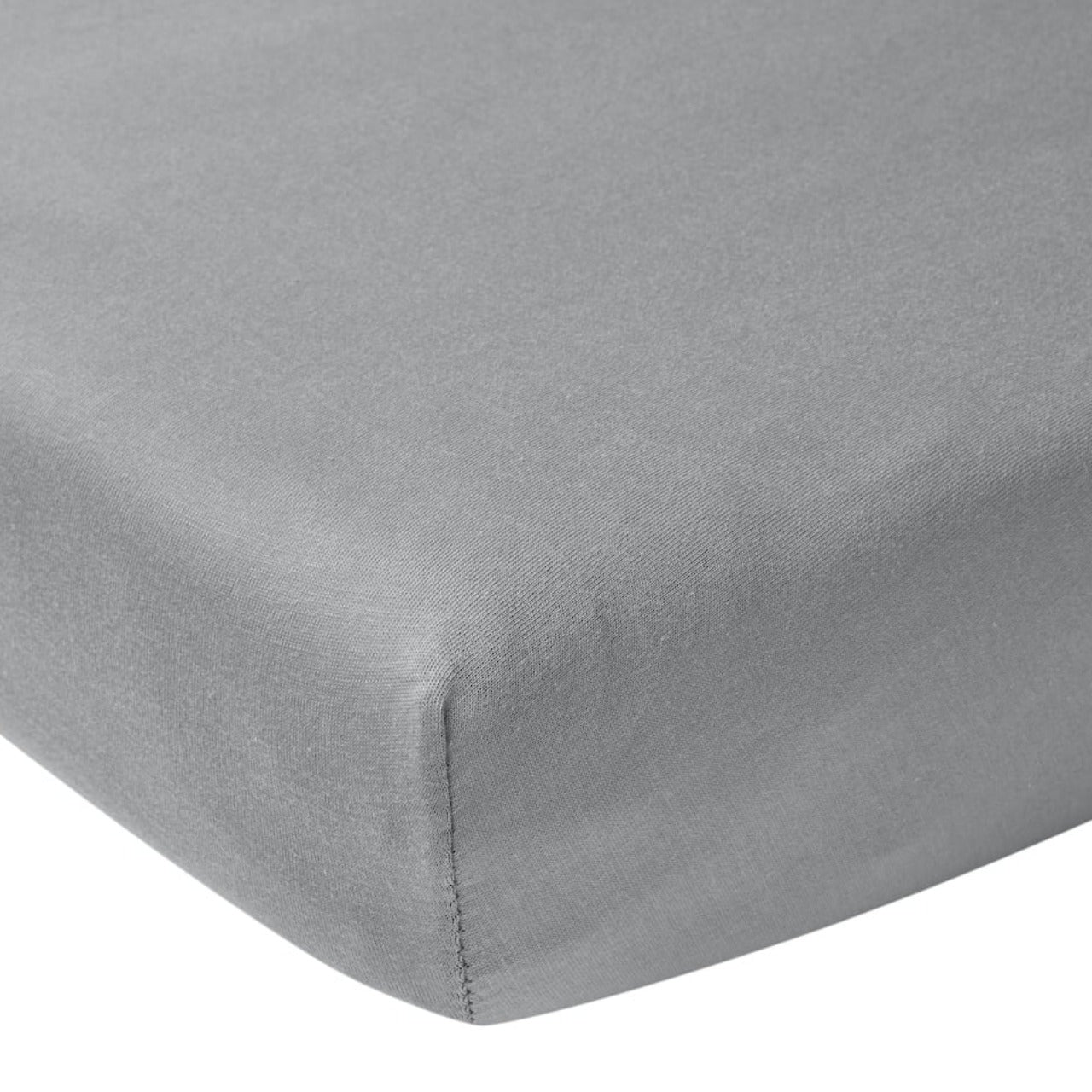 Hoeslakens 1-pers bed (90x200 cm) - Grijs