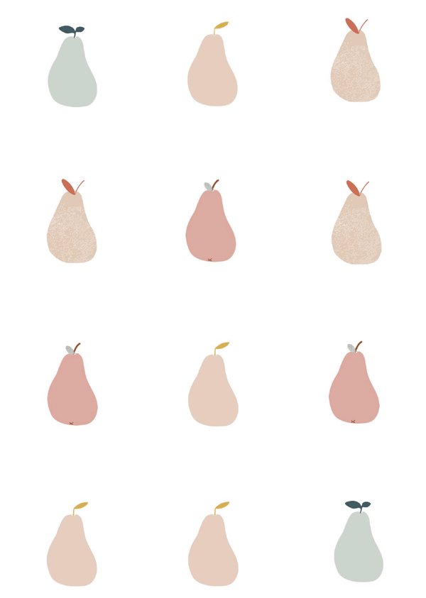 Wallpaper Pears (pink or green)