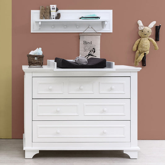 Bopita Charlotte chest of drawers with 3 drawers - White