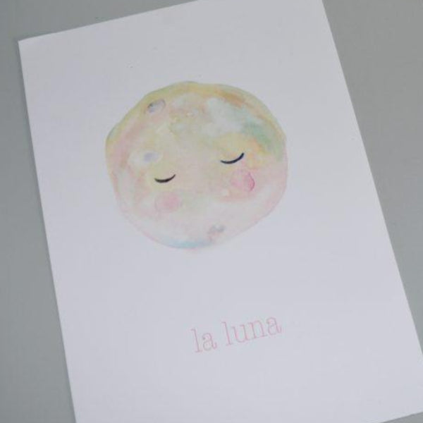 Poster La Luna met tekst A4