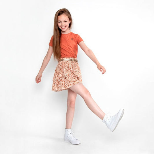 Layered Skirt Orange