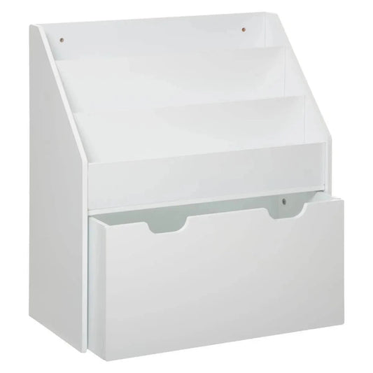 Bookcase White with drawer