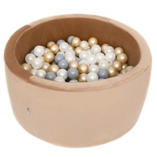 Ball pit Velvet Gold round 90x40 (excluding balls)