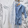 Hydrophilic Bathrobe (1-3 years) - denim blue