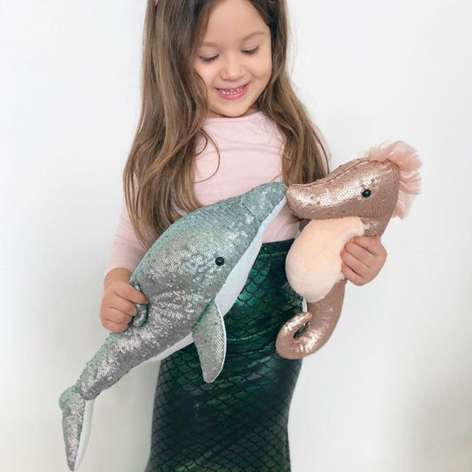 Dolphin hug with sequins