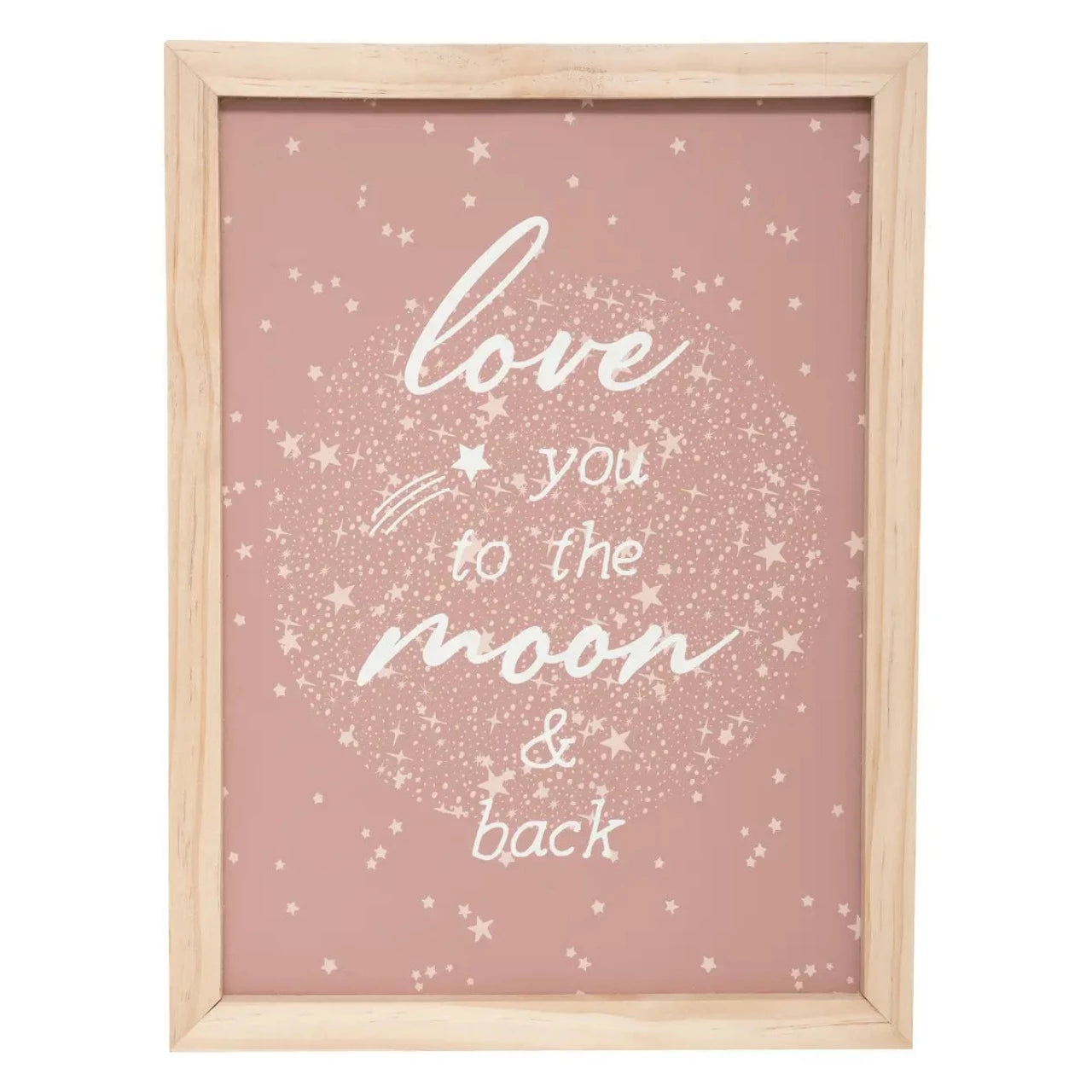 Wanddecoratie "Love you to the moon"